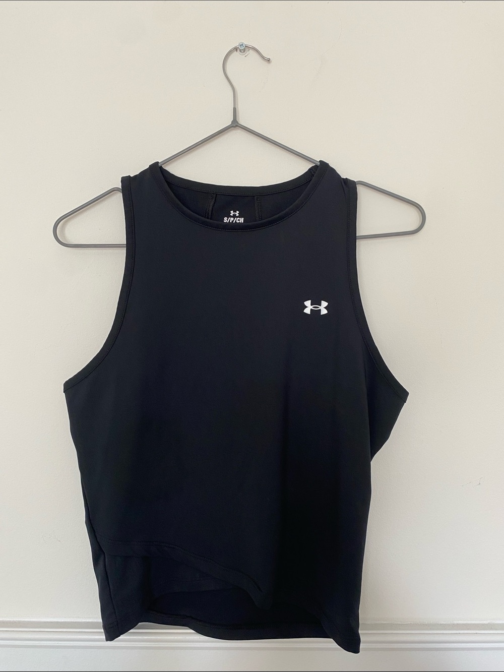 Under Armour Black Women's Athletic Tank with White Logo
